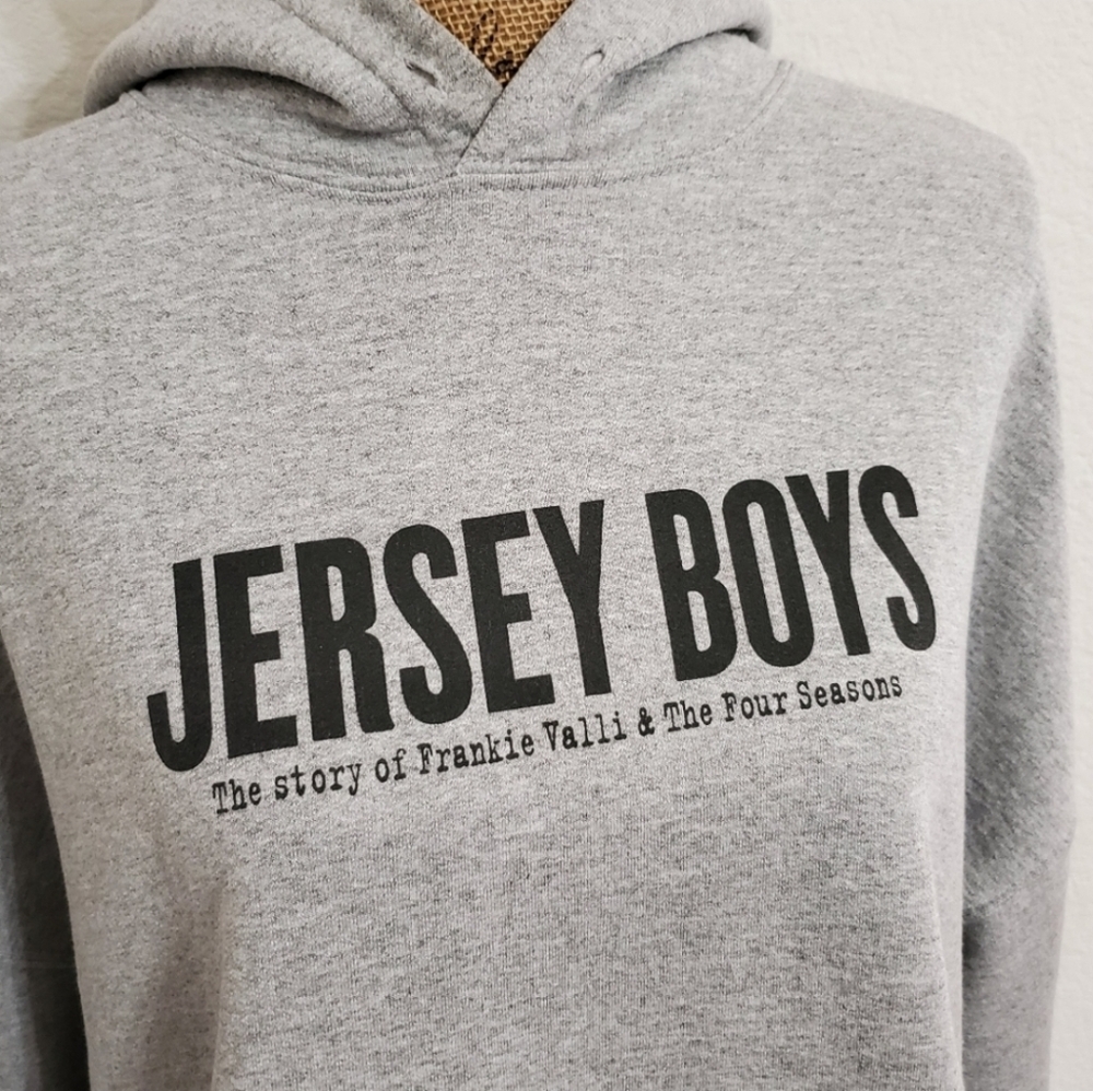 JERSEY BOYS FRANKIE VALLI and The 4 Seasons Broadway play gray hoodie 2XL